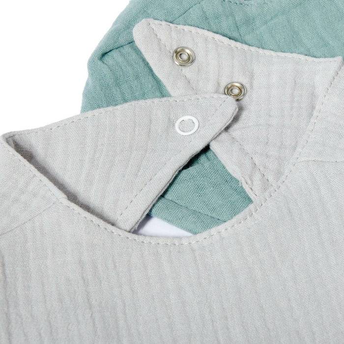 Nordic Coast Company Musselin Lätzchen-Set Grau & Mint Osterangebot