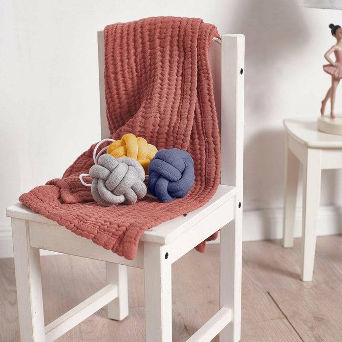 Nordic Coast Company Babygym Anhänger Set Knoten Blau Schlussverkauf