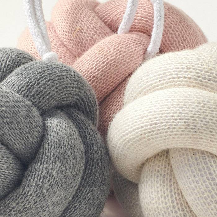 Nordic Coast Company Babygym Anhänger Set Knoten Rosa Kostenloser Versand