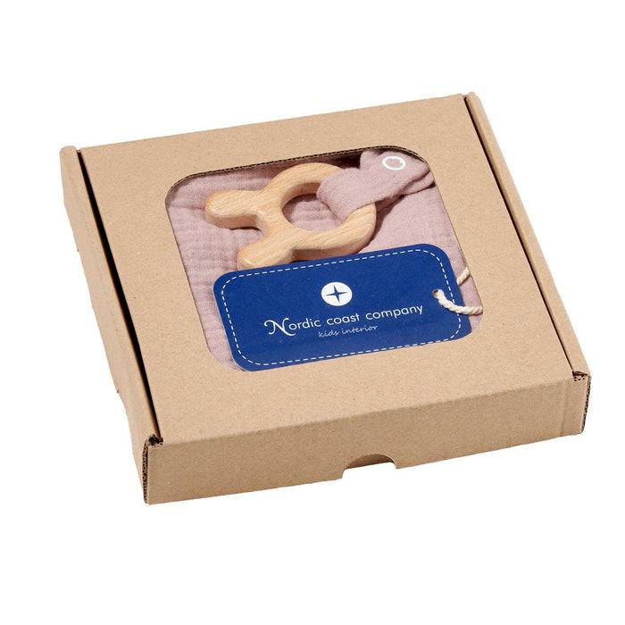 Nordic Coast Company Kuscheltuch Musselin Hase Rosa Vatertagsangebot