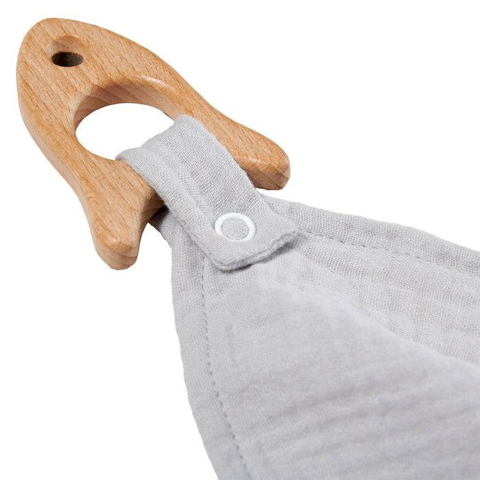 Nordic Coast Company Kuscheltuch Musselin Rakete Grau Top Angebot