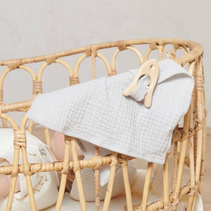 Nordic Coast Company Kuscheltuch Musselin Rakete Grau Top Angebot