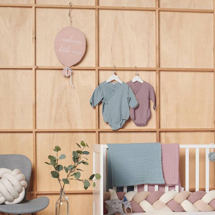 Nordic Coast Company Ballon-Kissen "Welcome Little One" Rosa Bis zu 50% Rabatt