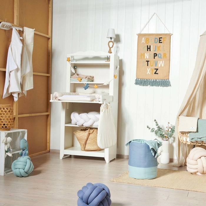 Nordic Coast Company Knotenkissen Jersey Blau Bis zu 55% Rabatt