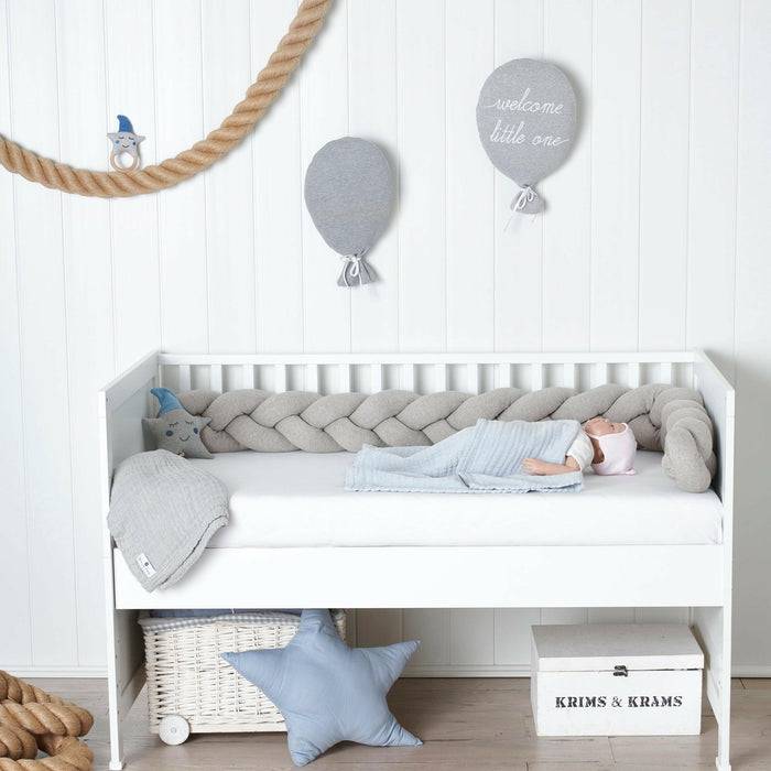 Nordic Coast Company Bettschlange geflochten Grau Strick Bis zu 50% Rabatt