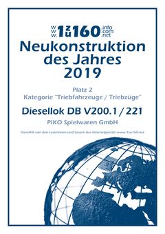 Piko N Diesellokomotive BR 221 DB IV Artikelnummer: 40500 Saisonschlussverkauf