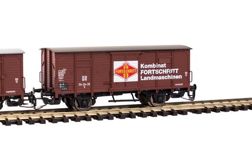 Piko TT 2er Set Gedeckter Güterwagen G02 DR III "Fortschritt" Artikelnummer: 47033 Tiefpreis