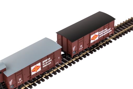 Piko TT 2er Set Gedeckter Güterwagen G02 DR III "Fortschritt" Artikelnummer: 47033 Tiefpreis