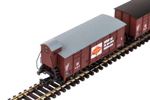 Piko TT 2er Set Gedeckter Güterwagen G02 DR III "Fortschritt" Artikelnummer: 47033 Tiefpreis