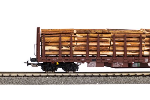 Piko Stammholztransportwagen Roos-t642 mit Holzladung RSBG VI Artikelnummer: 24610 Großer Ausverkauf