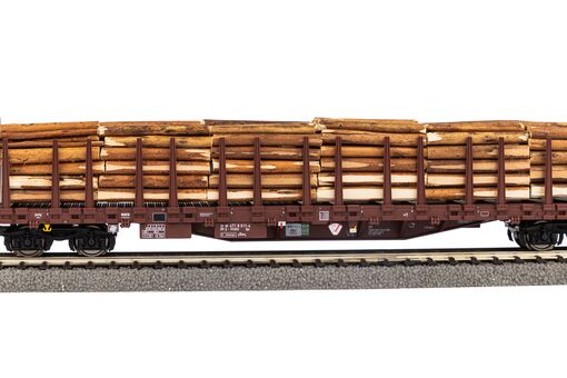 Piko Stammholztransportwagen Roos-t642 mit Holzladung RSBG VI Artikelnummer: 24610 Großer Ausverkauf