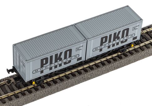 Piko Containertragwagen DR IV 2 x 20' Container "VEB PIKO" Artikelnummer: 27709 Outlet