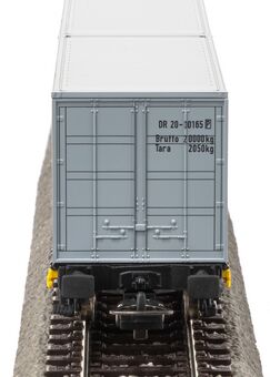 Piko Containertragwagen DR IV 2 x 20' Container "VEB PIKO" Artikelnummer: 27709 Outlet