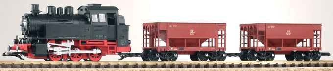 Piko G Start-Set Güterzug BR 80 + 2 Schüttgutwagen Artikelnummer: 37100 JETZT KAUFEN