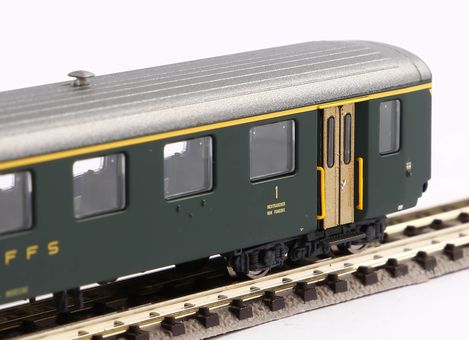 Piko N-Personenwagen EW I-Wagen "alte Schrift" 1. Klasse SBB IV Artikelnummer: 94380 Valentinstagsangebot