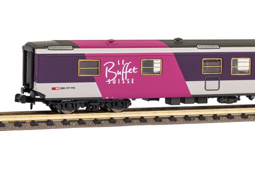 Piko N-Personenwagen EW I-Wagen Speisewagen "Calanda Land" SBB IV Artikelnummer: 94382 Jubiläumsangebot