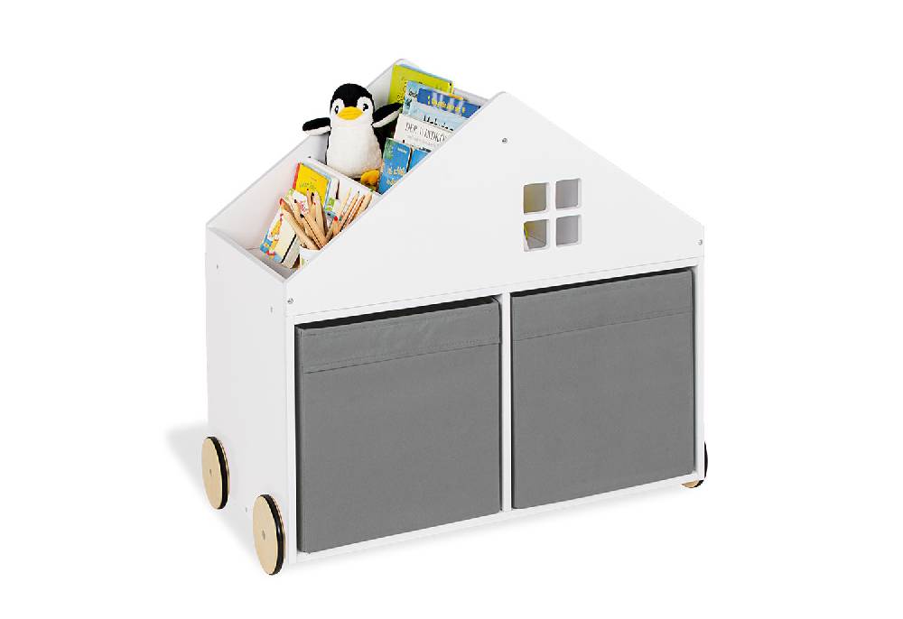 Pinolino Kinderbücherregal mit Rollen 'Hus', weiß Cyber Monday