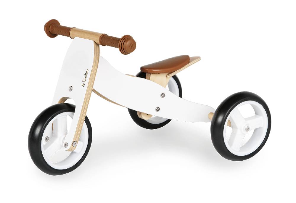 Pinolino Mini-Laufdreirad 'Charlie', weiß/natur Kauf eins, bekomm eins gratis