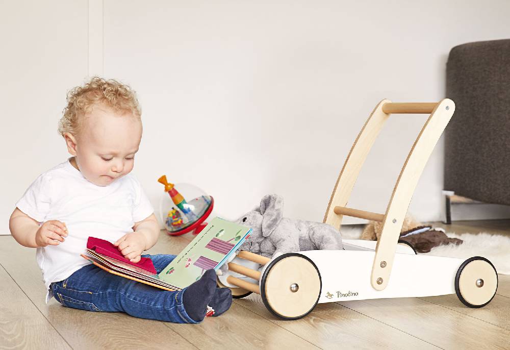 Pinolino Lauflernwagen 'Uli', weiß Sonderangebot der Fabrik