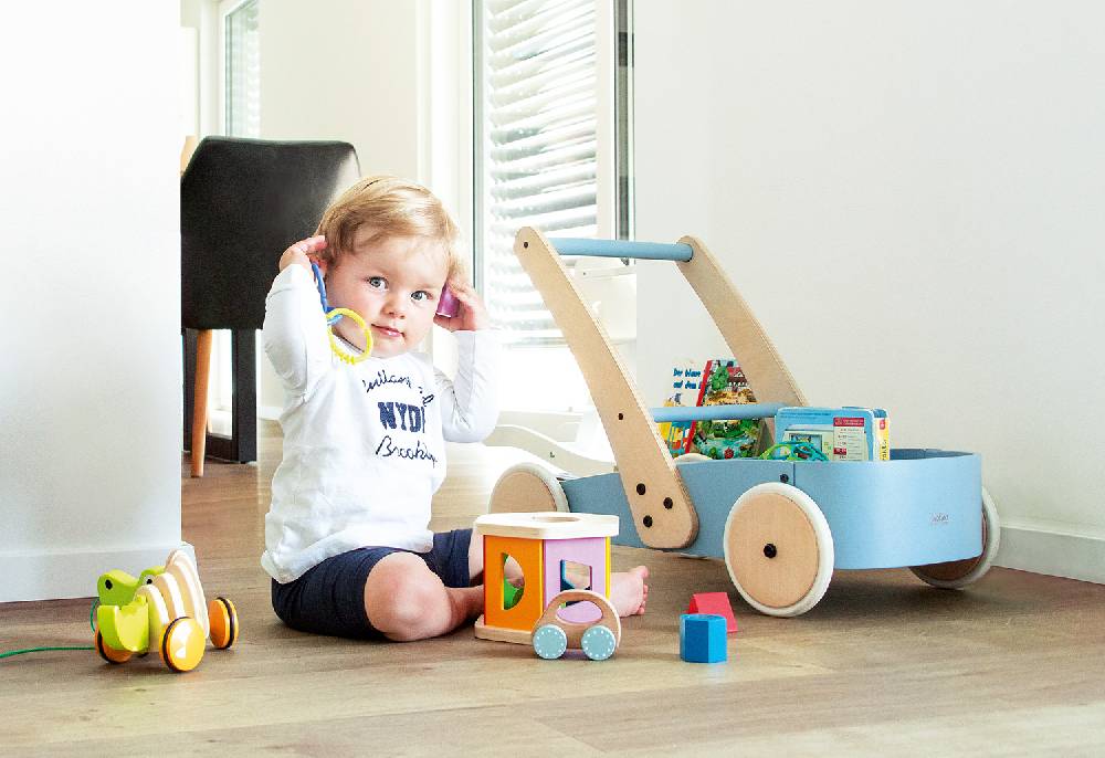 Pinolino Lauflernwagen 'Fiete', blau Super Rabatt