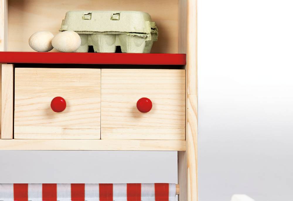 Pinolino Marktstand 'Lucy', rot Kostenloser Versand