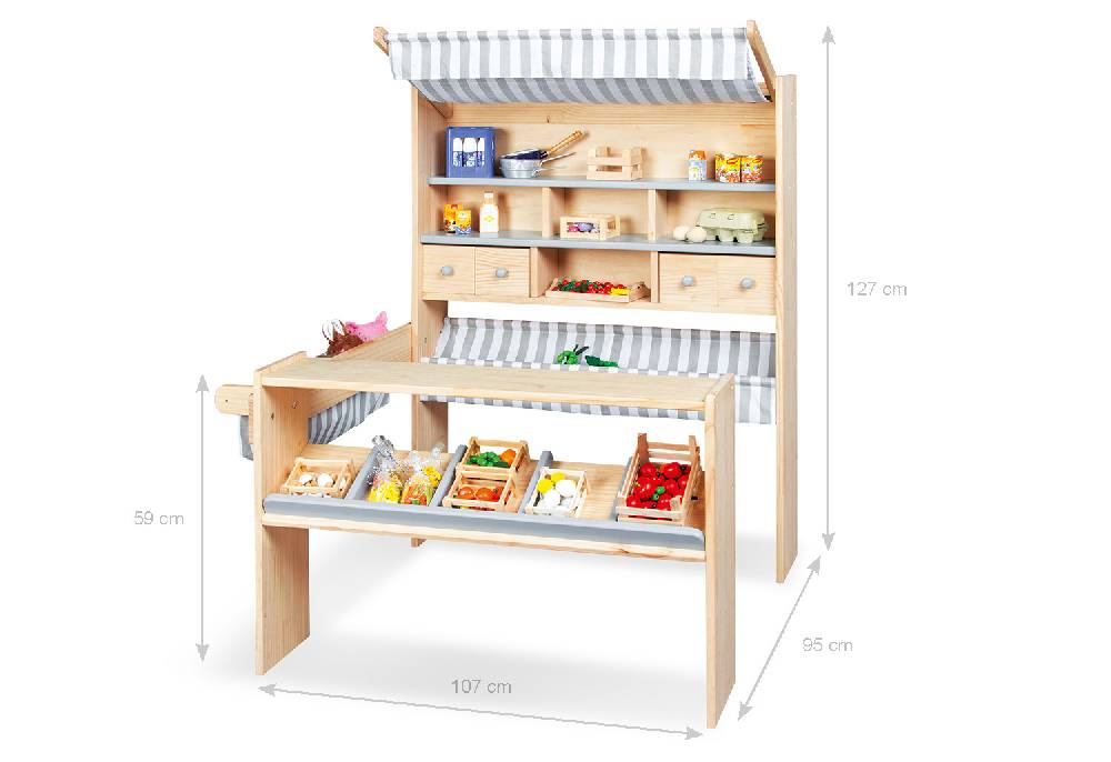 Pinolino Marktstand 'Lucy', grau Sonderangebot