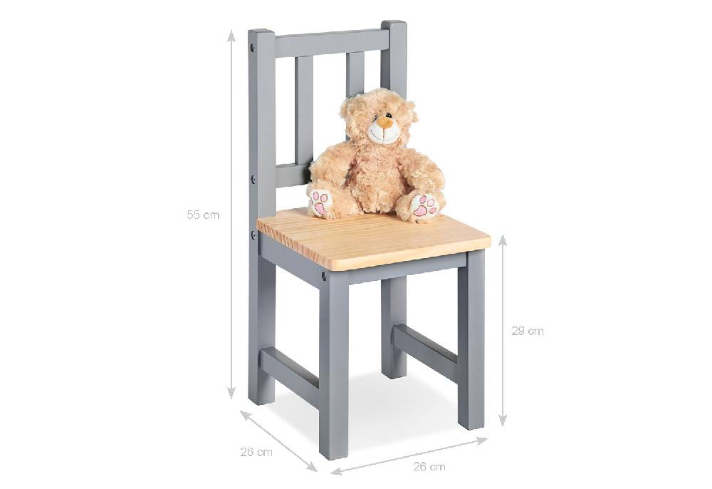 Pinolino Kinderstuhl 'Fenna', grau/natur Top Angebot