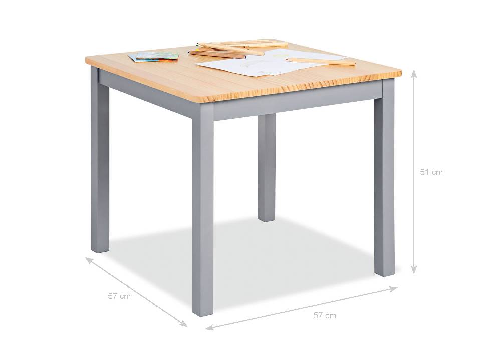 Pinolino Kindertisch 'Fenna', grau/natur Zeitlich begrenztes Angebot