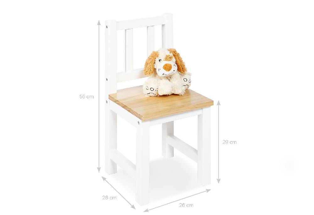 Pinolino Kinderstuhl 'Fenna', weiß/natur Blitzangebot