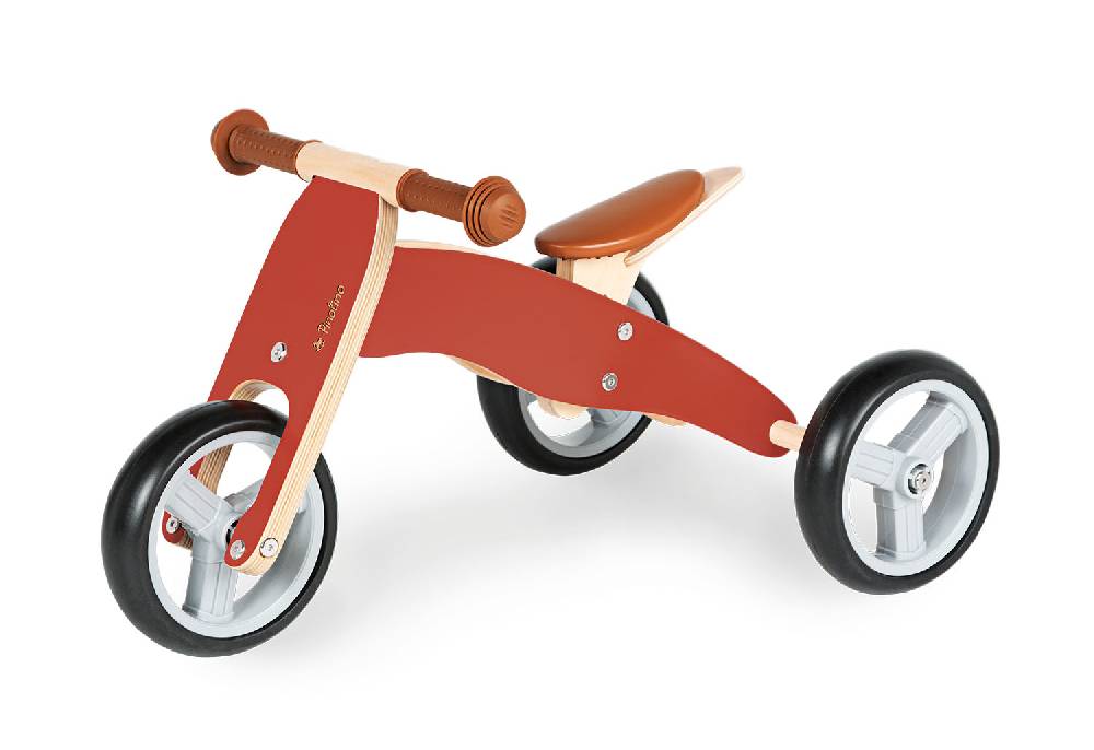 Pinolino Mini-Laufdreirad 'Charlie', rot/natur - Auslaufartikel Bis zu 60% Rabatt