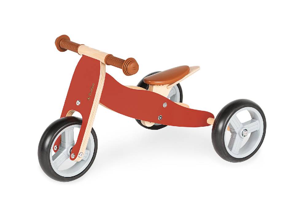 Pinolino Mini-Laufdreirad 'Charlie', rot/natur - Auslaufartikel Bis zu 60% Rabatt
