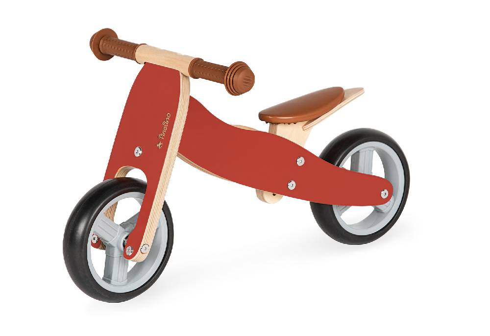 Pinolino Mini-Laufdreirad 'Charlie', rot/natur - Auslaufartikel Bis zu 60% Rabatt