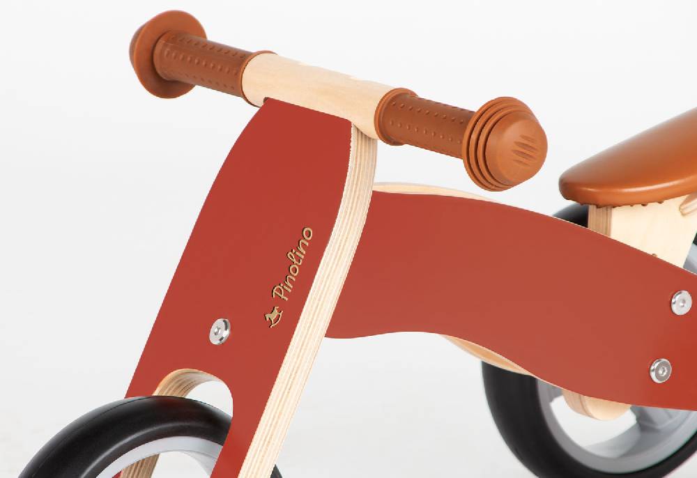 Pinolino Mini-Laufdreirad 'Charlie', rot/natur - Auslaufartikel Bis zu 60% Rabatt