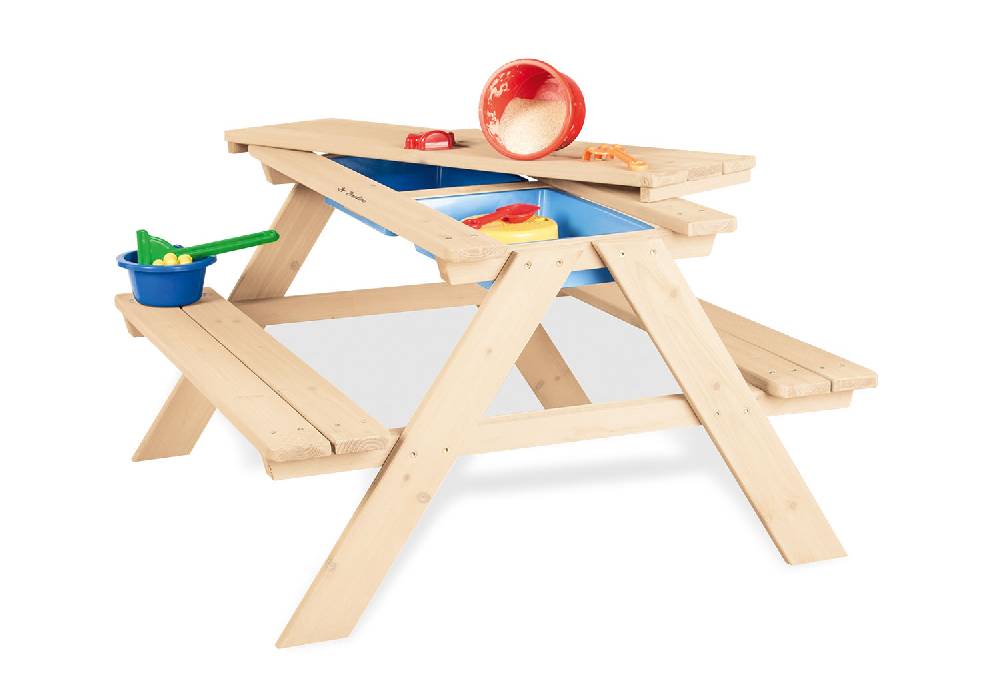Pinolino Kindersitzgarnitur 'Matsch-Nicki für 4', natur - 2. Wahl Vierteljährliche Förderung