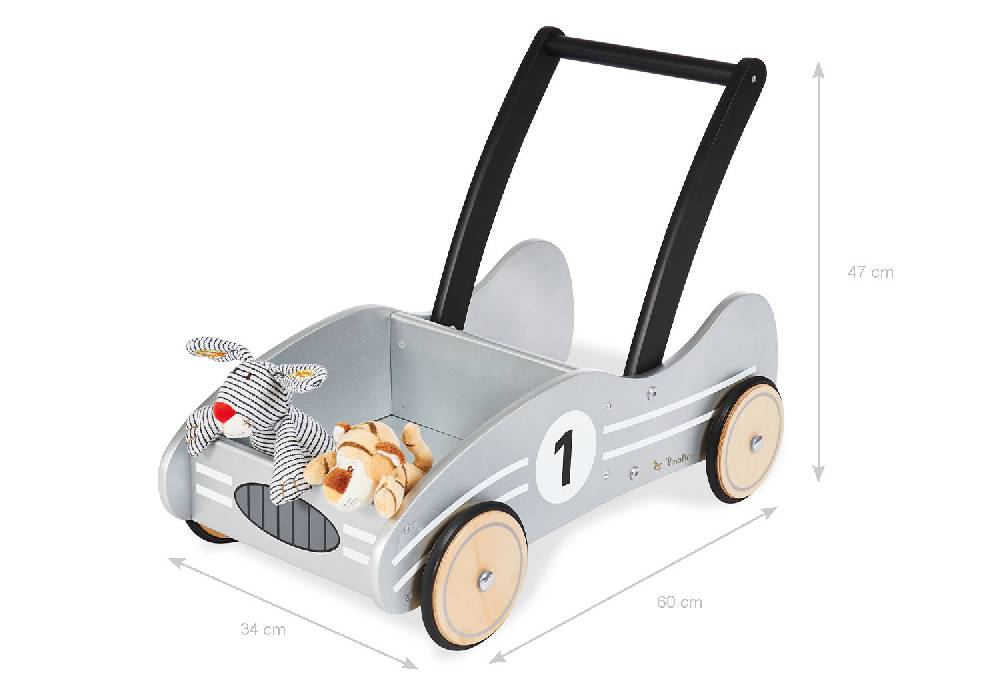 Pinolino Lauflernwagen 'Kimi', silber - Auslaufartikel Auslauf