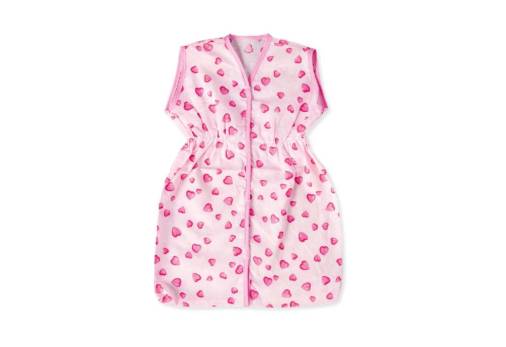 Pinolino Puppenschlafsack 'Herzchen', rosa - Auslaufartikel Schlussverkauf