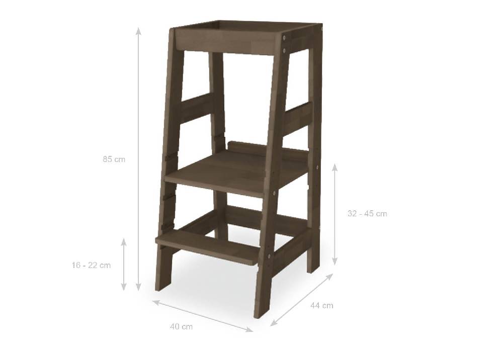 Pinolino Lernturm 'Fino', braun lasiert - Auslaufartikel Flash Sale