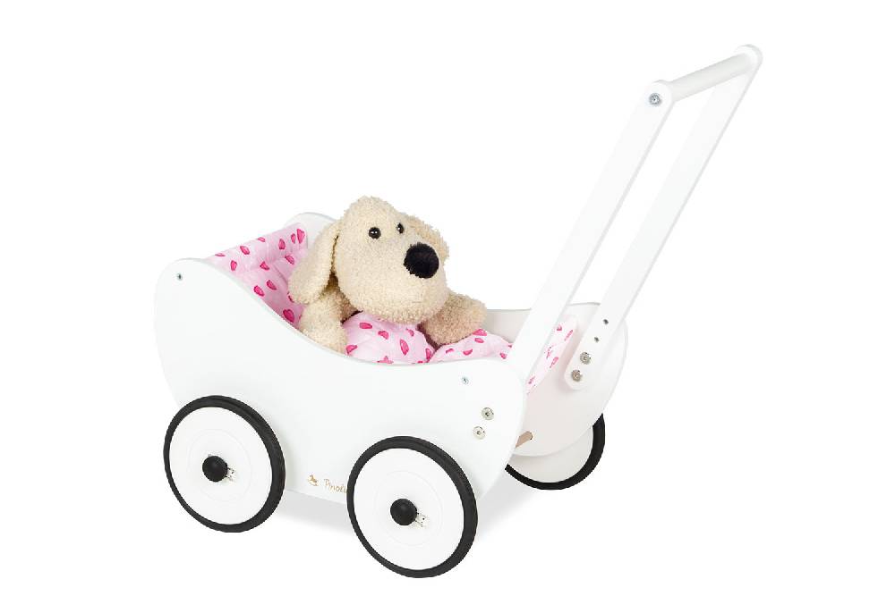 Pinolino Puppenwagen 'Trixi', weiß, 2-tlg. - 2. Wahl VIP-Rabatte
