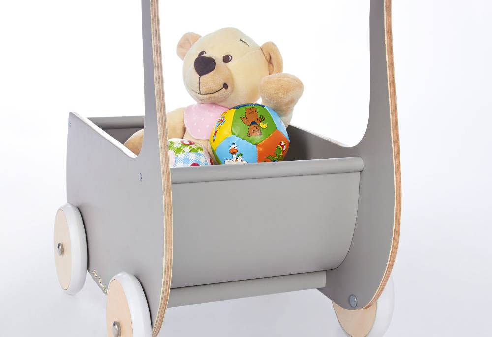 Pinolino Puppenwagen 'Mette', grau - Auslaufartikel Bis zu 50% Rabatt
