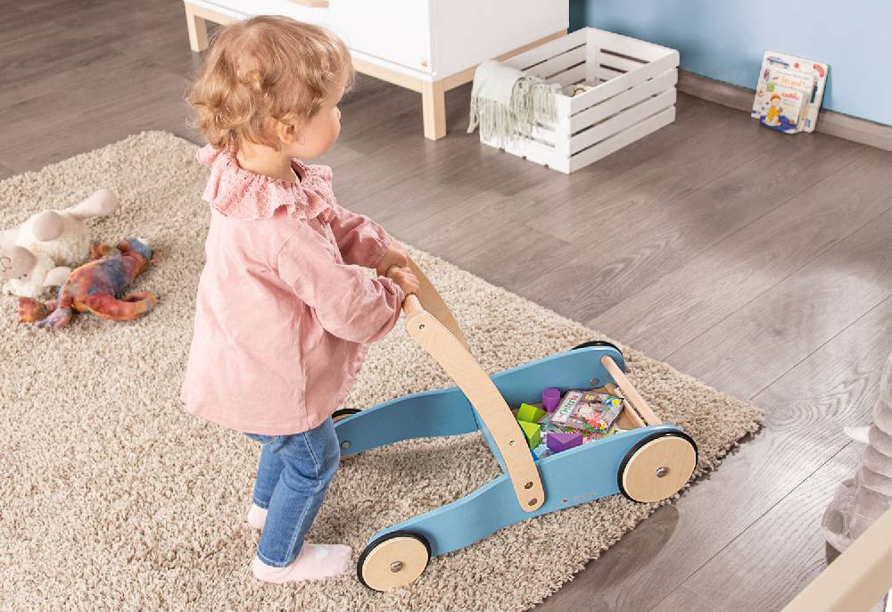 Pinolino Lauflernwagen 'Uli', blau - Auslaufartikel Discount Store für neue Produkte