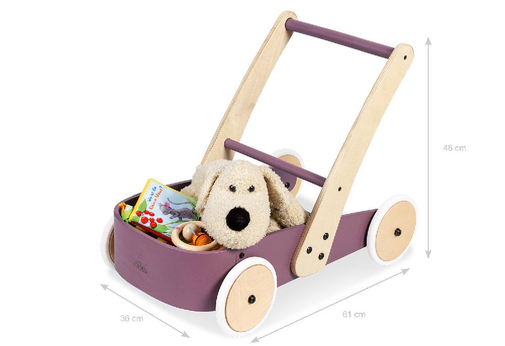 Pinolino Lauflernwagen 'Fiete', brombeer - Schnäppchenartikel 50% Rabatt mit kostenlosem Versand