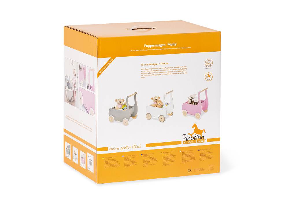 Pinolino Puppenwagen 'Mette', rosa - Auslaufartikel Clearance-Verkauf