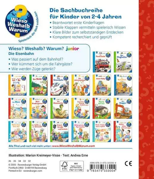Ravensberger Matratzen Ravensburger Wieso? Weshalb? Warum? junior, Band 9: Die Eisenbahn Flash Sale