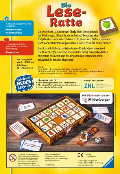 Ravensberger Matratzen Die Lese-Ratte - Kinderspiel ab 6 Jahren Weihnachtsangebot