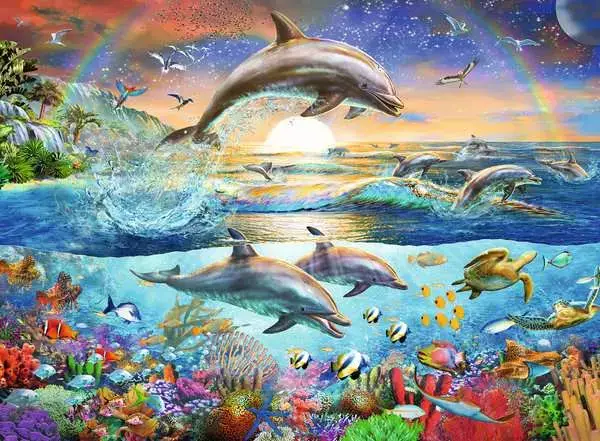 Ravensberger Matratzen Kinderpuzzle ab 9 Jahren - Delfinparadies - 300 Teile Top Angebot