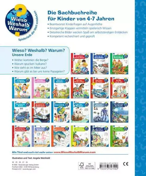 Ravensberger Matratzen Ravensburger Wieso? Weshalb? Warum?, Band 36: Unsere Erde Bis zu 60% Rabatt