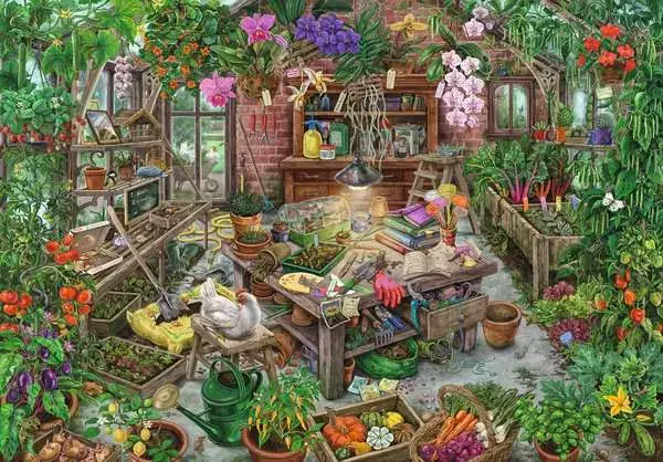 Ravensberger Matratzen Puzzle 368 Teile - Im Gewächshaus Fabrikladen