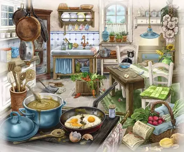Ravensberger Matratzen Puzzle 99 Teile - Im Gutshaus Küche Online