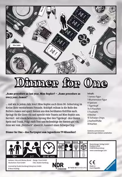 Ravensberger Matratzen Der 90. Geburtstag oder Dinner for One - Spiel ab 10 Jahren Outlet