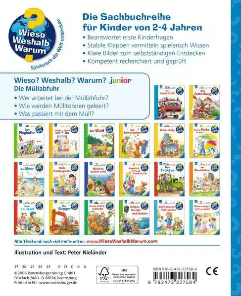 Ravensberger Matratzen Ravensburger Wieso? Weshalb? Warum? junior, Band 16: Die Müllabfuhr Angebote